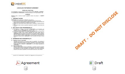 Watermark the PDF (on the left) with the “Draft” image (on the right)