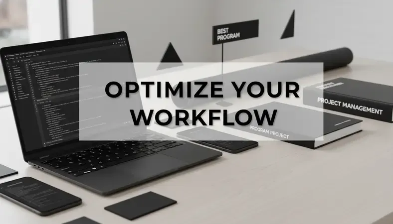 Modern project manager using digital tools on laptop with team collaboration charts displayed on screen