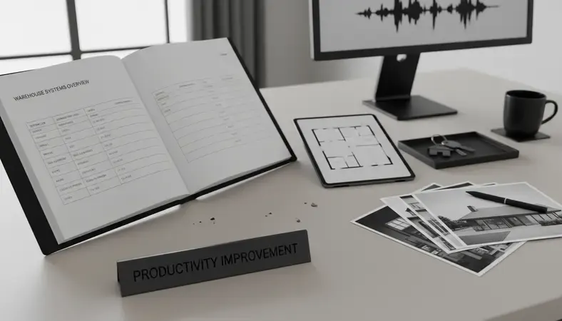 Comparison chart showing different warehouse system types and capabilities