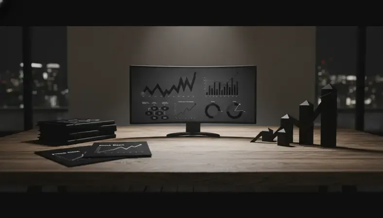 Business dashboard displaying inventory analytics, charts, and key performance indicators