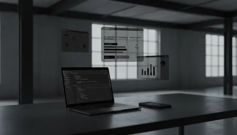 E-commerce dashboard showing multichannel inventory levels across different sales platforms