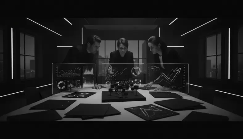 Business team reviewing 3PL performance metrics and analytics on digital dashboards