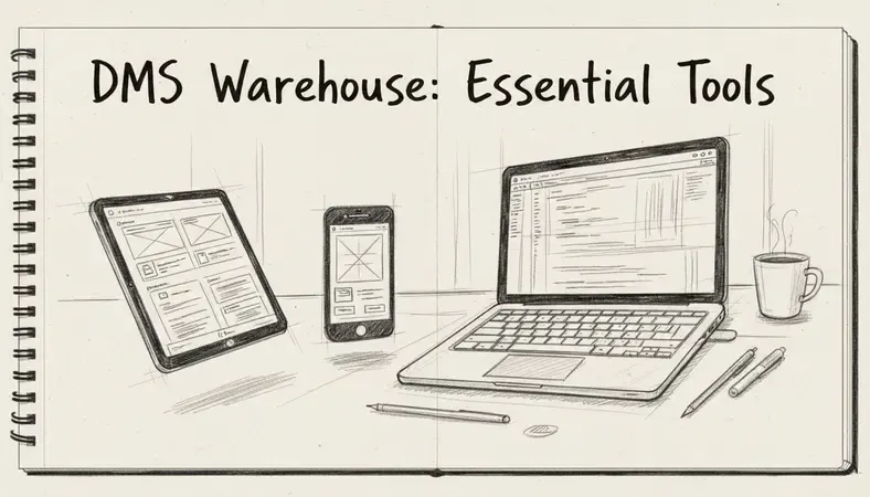 Modern office workspace with multiple screens showing organized digital document management interface