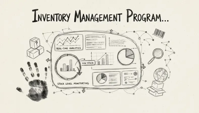 Dashboard showing real-time inventory analytics and stock level monitoring