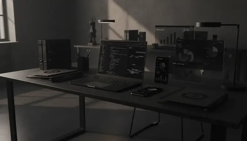 Professional workspace showing budget planning documents and cost comparison charts on desk