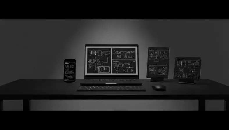 Split screen showing different warehouse management system interfaces