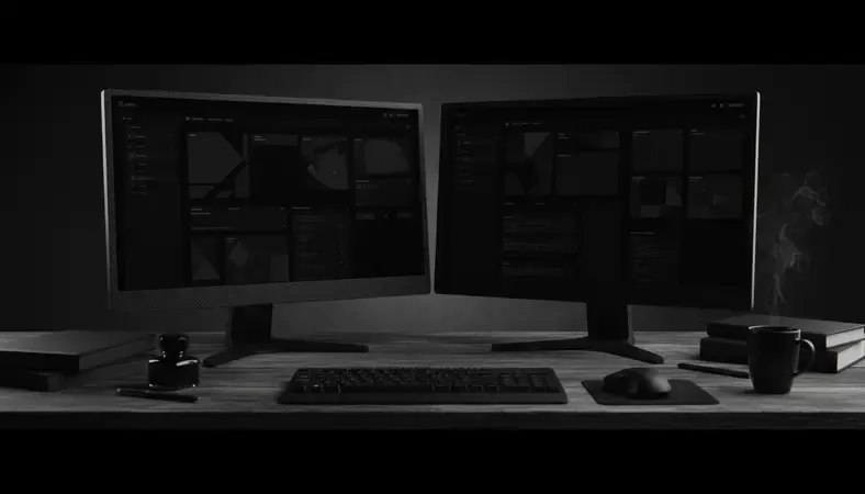 Split screen comparison showing different CMS admin interfaces side by side
