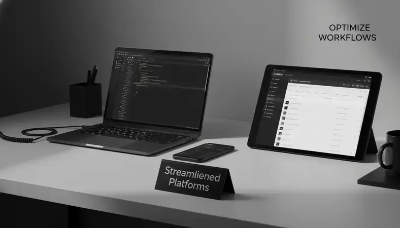 Asana project management interface showing task boards and timeline view