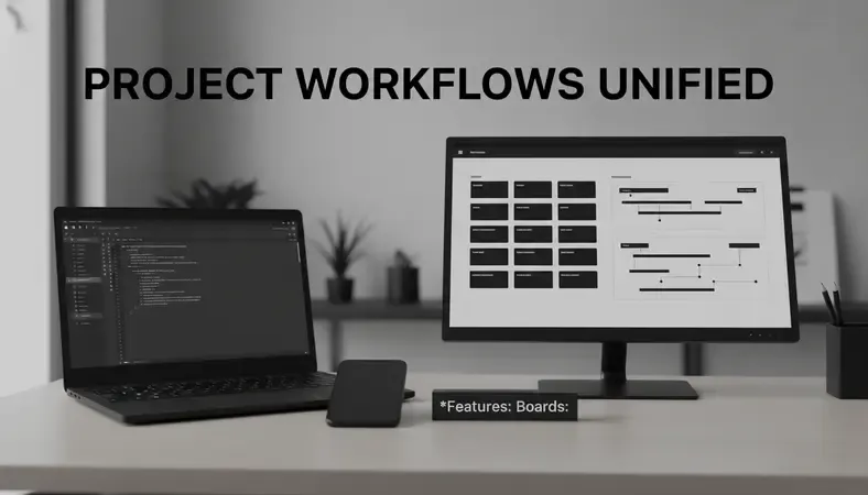 Side-by-side comparison of different project management software interfaces showing various features and layouts